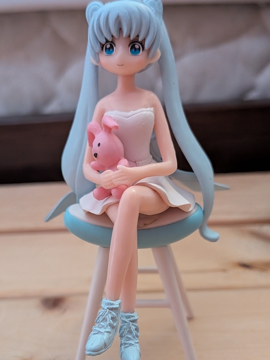Hatsune Miku Other - PVC Collectible Pastel Blue-Haired Hatsune Miku/Princess Serenity Set